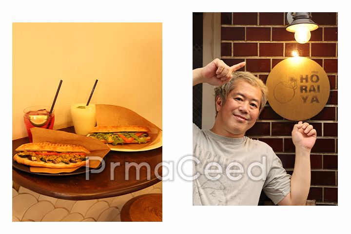 サンドイッチと代表の岩田彰人