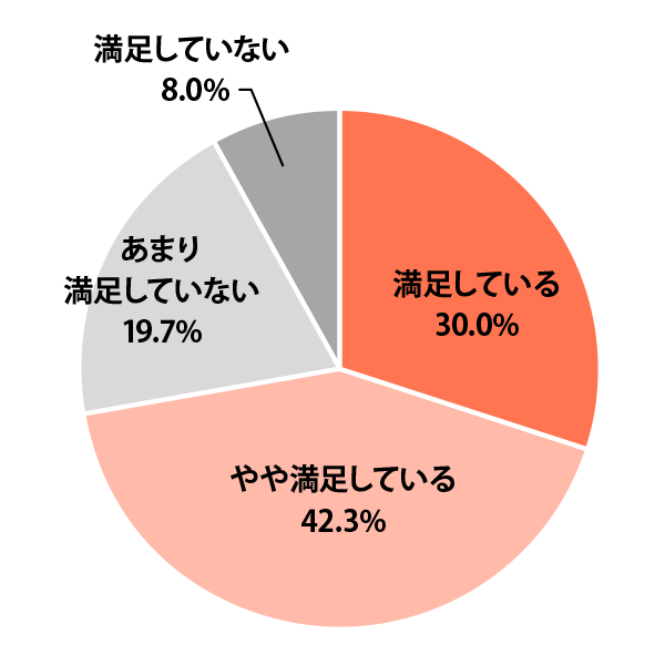 高校生活の満足度